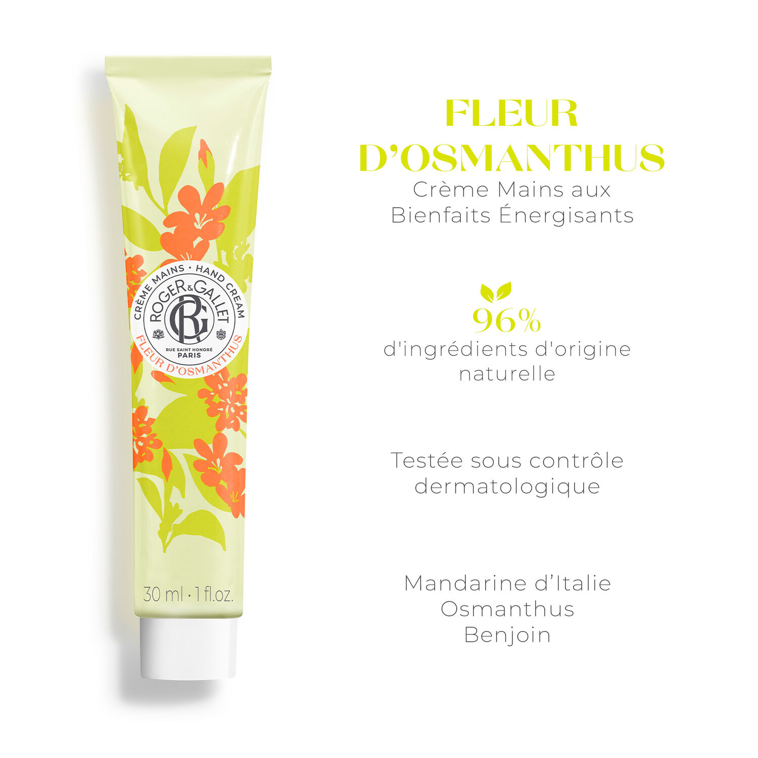 Fleur d'Osmanthus - Crème Mains Bienfaisante 30 ml