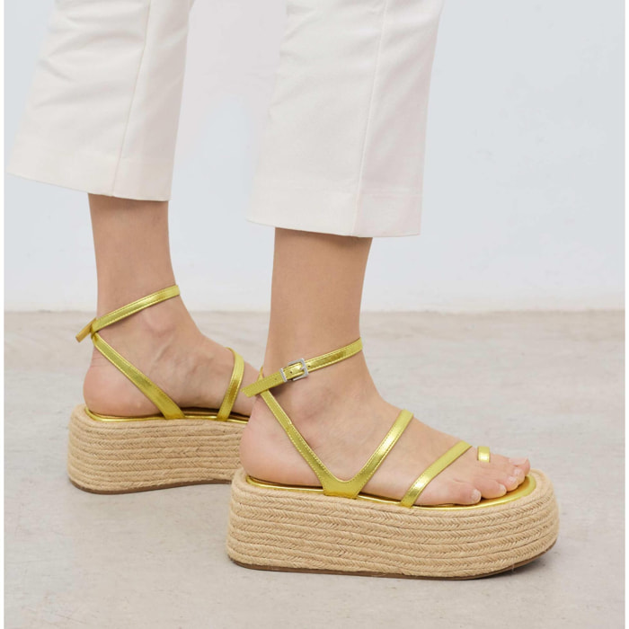 Sandalias de plataforma - Elina- 8 cm