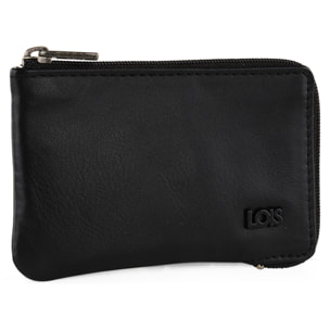 Monedero Piel Hombre Lois Lubbock Negro