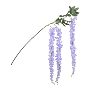 Glicine Lungo composto da 3 fiori. Altezza 150 Cm - Pezzi 4 - 27X150X10cm - Colore: Viola - Bianchi Dino - Fiori Artificiali