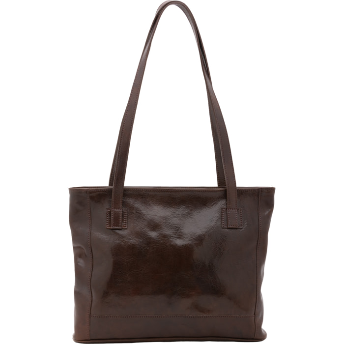 Borsa a spalla  da donna In Vera pelle Made in Italy 30x37x8 cm