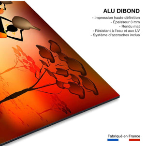 Tableau soirée africaine Tableau alu Dibond