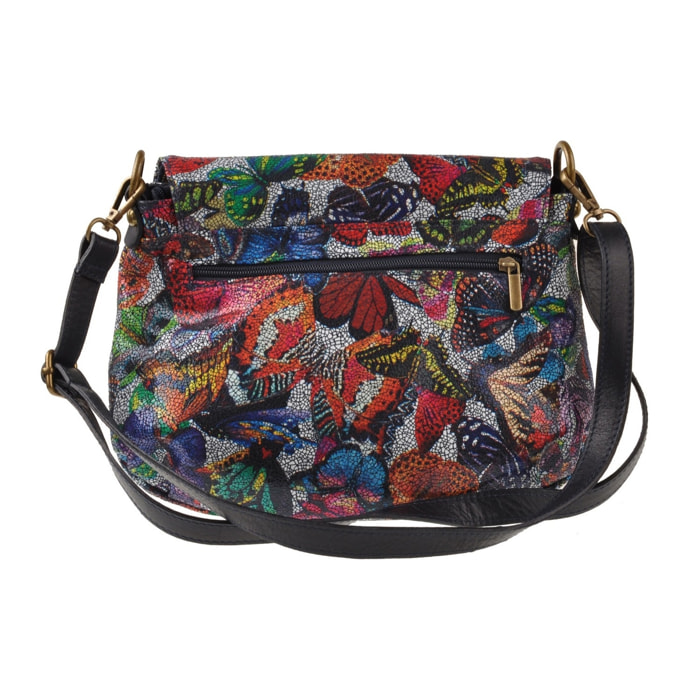 Borse Donna colore Multicolore-in pelle Made in Italy 31X24X6cm