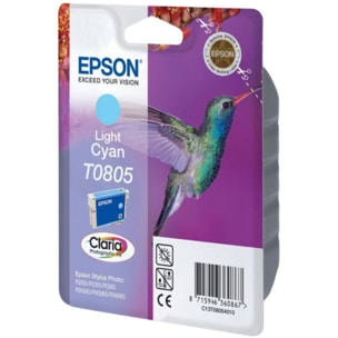 Cartouche d'encre EPSON Originale T0805 Cyan Clair Série Colibri - C13T08054010