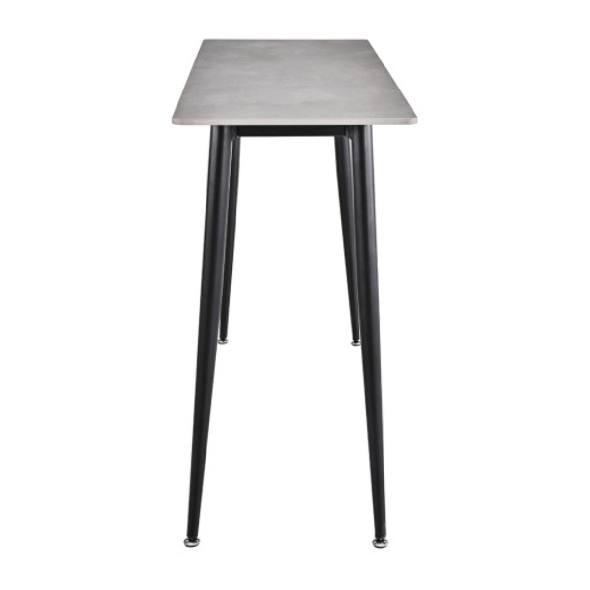 Console L. 120 cm plateau céramique marbré pieds métal noir - STONE 2
