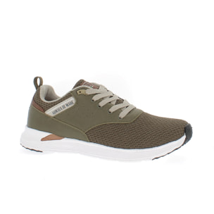 Armata di Mare Scarpe Uomo Sportive Running Stringate con Soletta Rimovibile in Memory Foam AMU SS23N351 Khaki