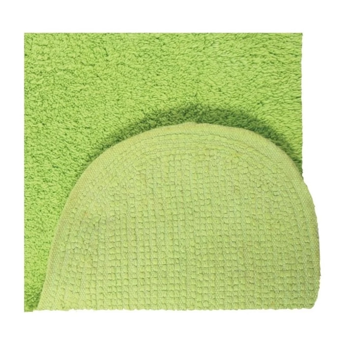 Tapis de bain Coton CAROLINA 55x55cm Vert Kiwi Spirella