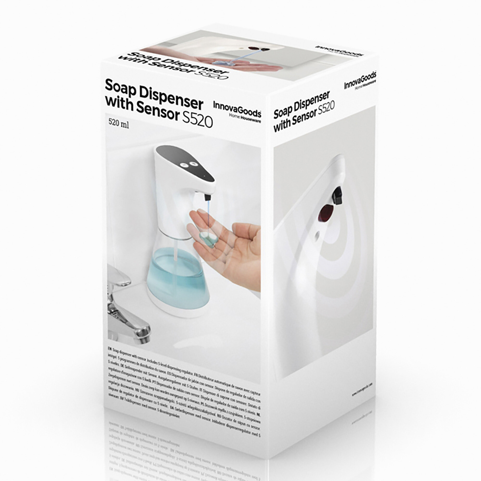 Dispenser automatico di sapone con sensore S520 - bianco