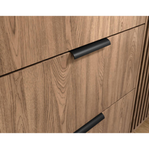 Portmore - armoire - effet bois - 185x192 cm - Bois
