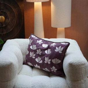 Coussin Zari violet Kare Design