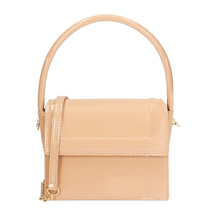 Mini bag donna nude in vernice