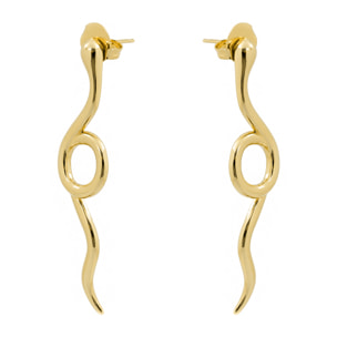 Pendientes acabado en oro amarillo de 18k