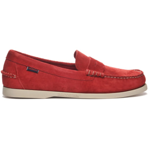 Mocassini Sebago Uomo Rosso DAN BOAT FLESH OUT