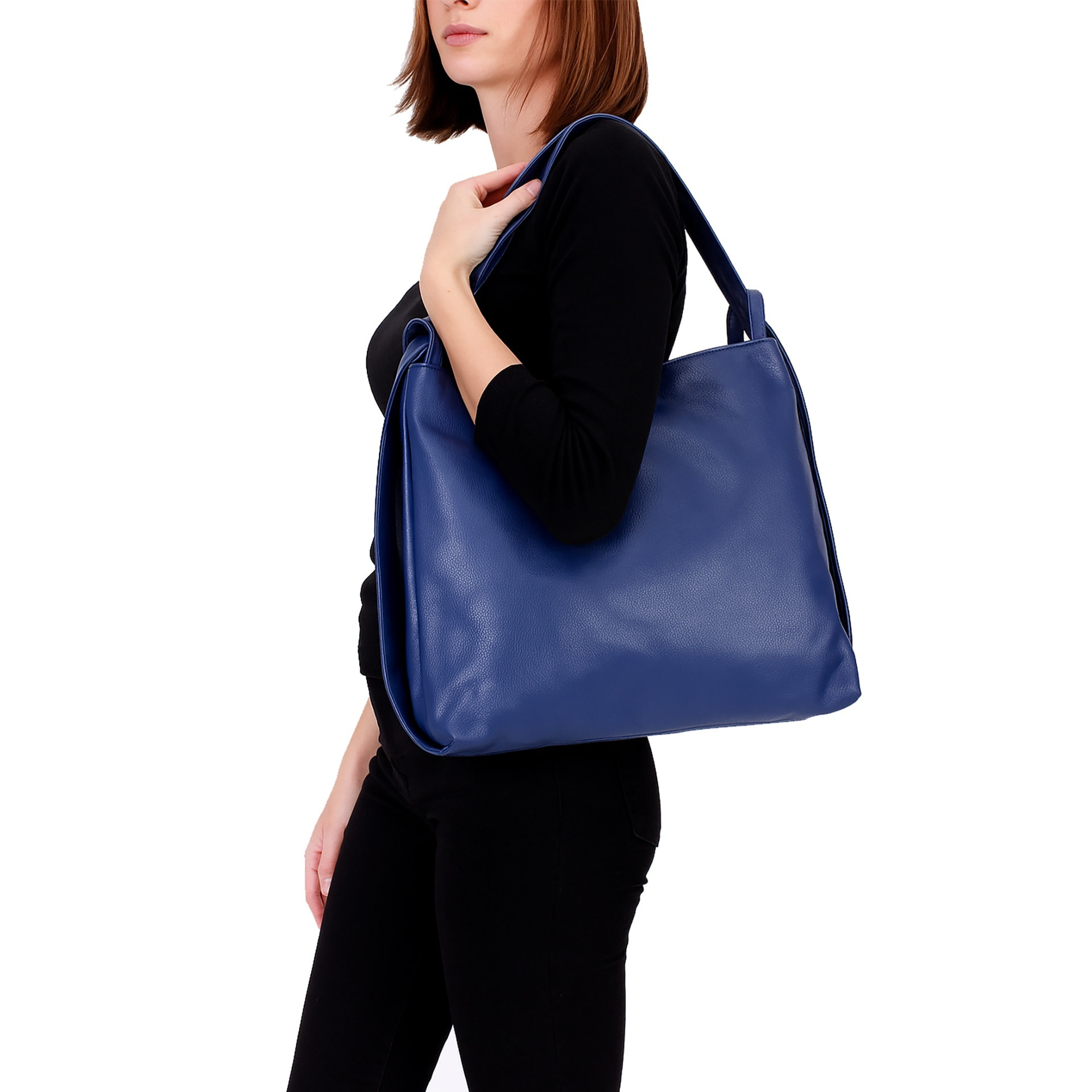 Borsa a mano da donna Made in Italy - Modello Seraphina Nova - 100% pelle - 37.0 x 37.0 x 9.0 cm