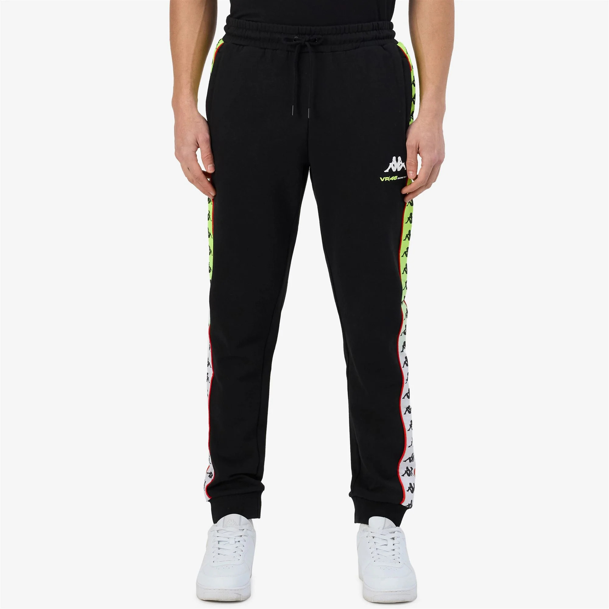 Kappa - Pantaloni Uomo Nero - 222 Banda Alanz Vr46 Travel