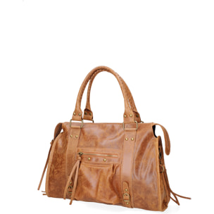 Borsa a spalla da donna - Modello Elara - Vera pelle - 41.0 x 28.0 x 13.0 cm