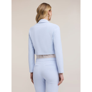 Motivi - Chaqueta spencer en crepé - Light - blue
