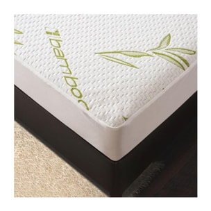 Protège matelas "Bambou" imperméable 90 x 190 cm bonnet 35 cm