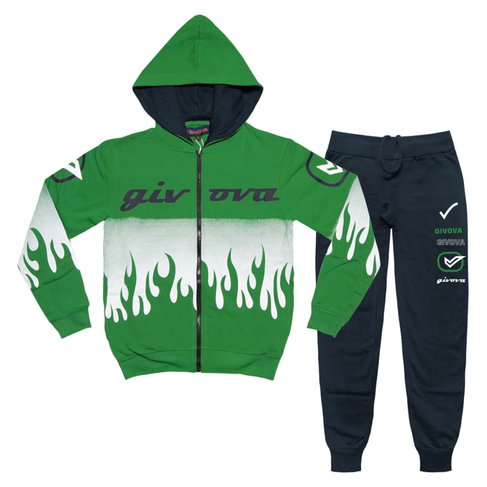 Tuta Ragazzo GIVOVA 8 / 16 Anni Cotone Felpato