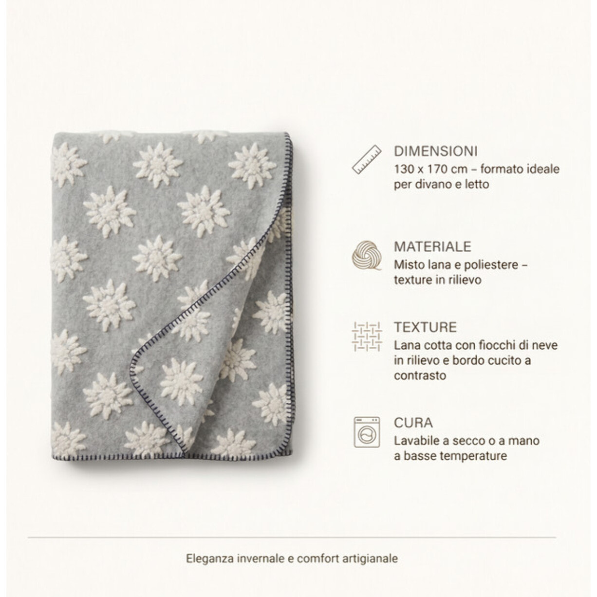 Plaid in poliestere - Fiori
