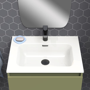 Ensemble de salle de bain IRONA 2C, 70cm, comprend lavabo et miroir