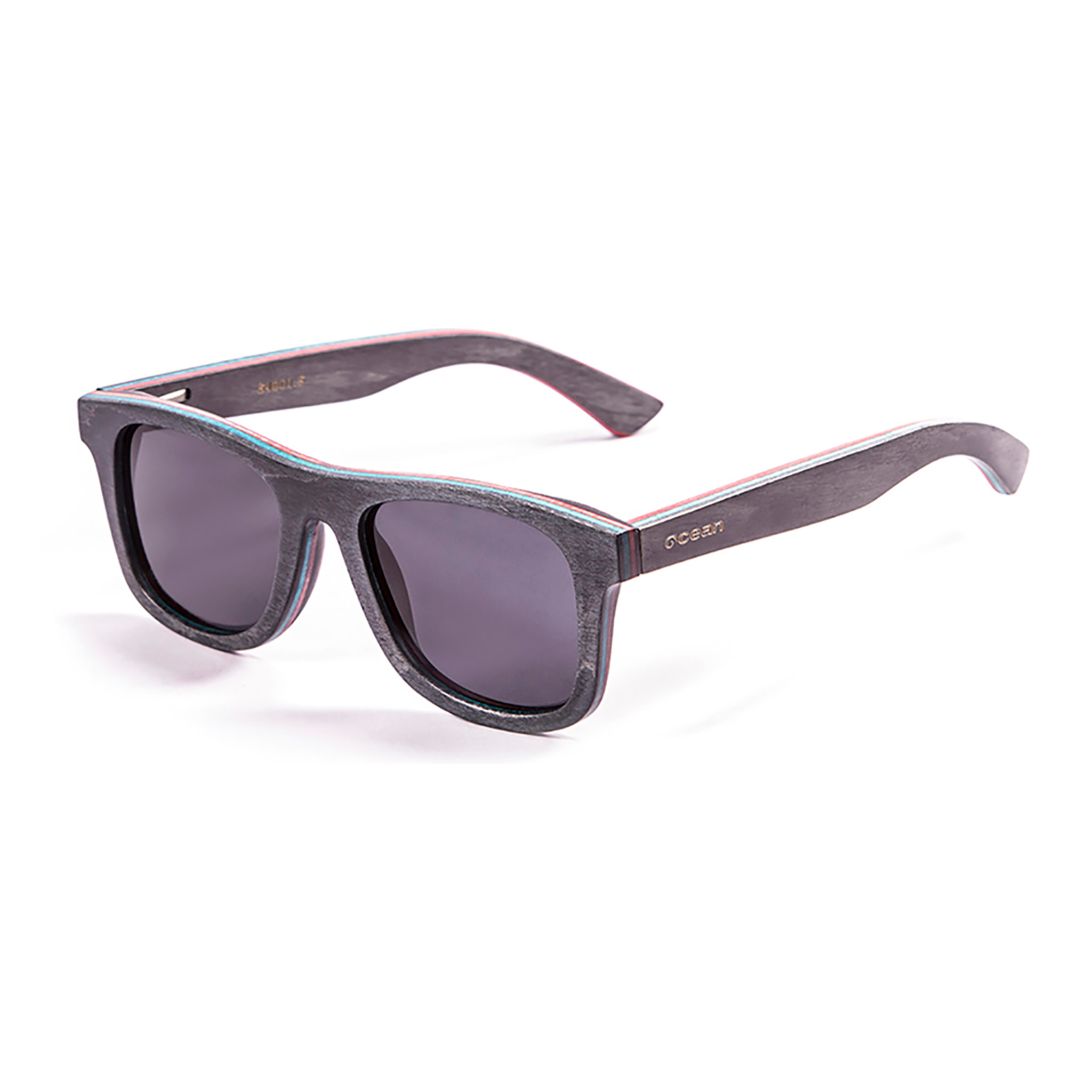 Gafas de sol OCEAN VENICE BEACH - De madera skate negro / Ahumada