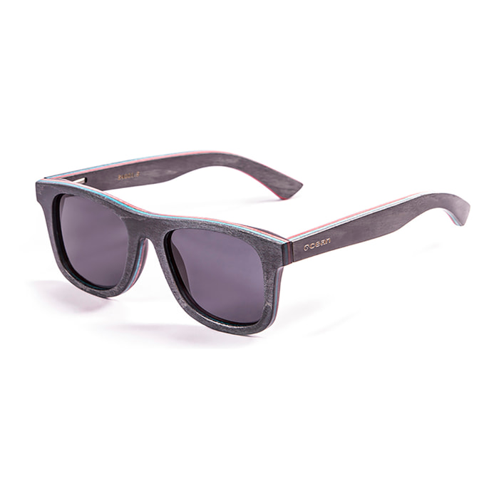 Gafas de sol OCEAN VENICE BEACH - De madera skate negro / Ahumada