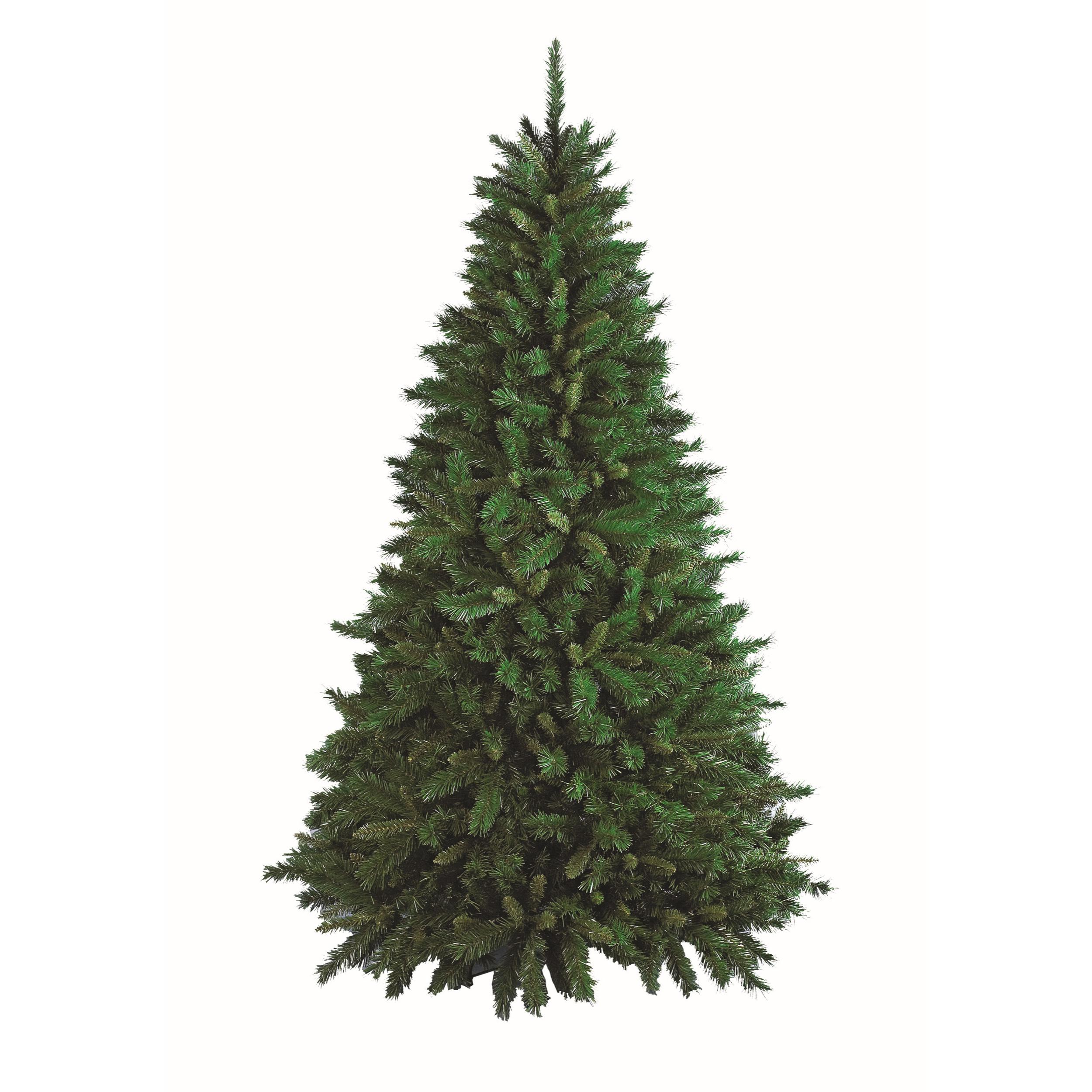 Albero di Natale Riccardo, Albero artificiale extra folto, Albero effetto reale in PVC, 1516 rami, Altezza cm 240