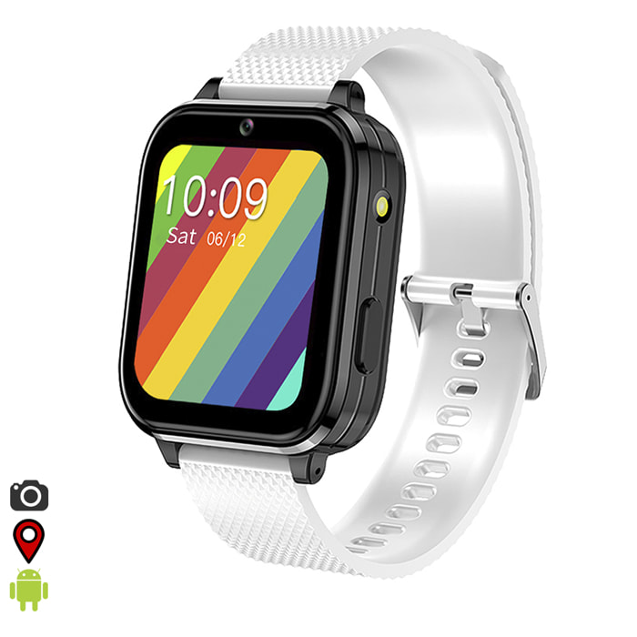 Smartwatch Phone T36 4G con sistema operativo Android integrato. Funzioni avanzate e localizzatore GPS, Wifi e LBS.