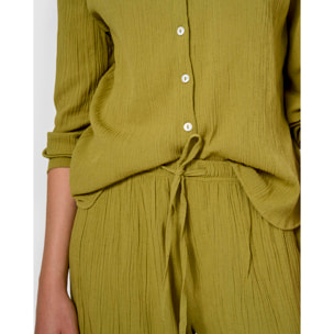 Camisa algodón lino lima