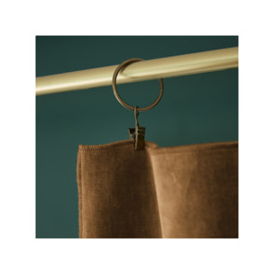 Rideau ajustable 140 x 270 cm en velours de coton - CESAR