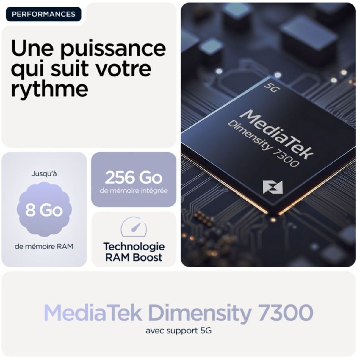 Smartphone MOTOROLA G86 Violet 256Go