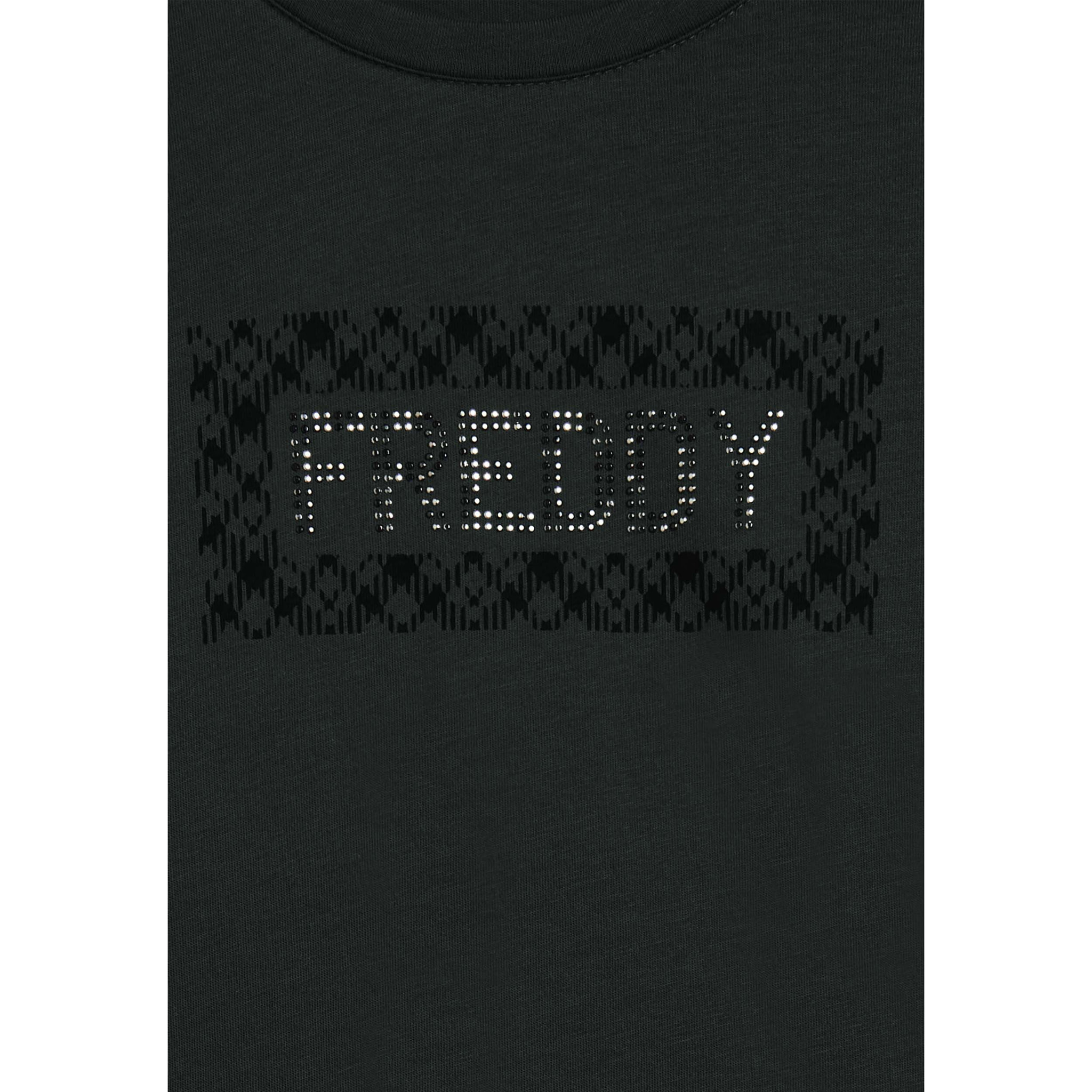 T-shirt comfort manica lunga con retro stampato