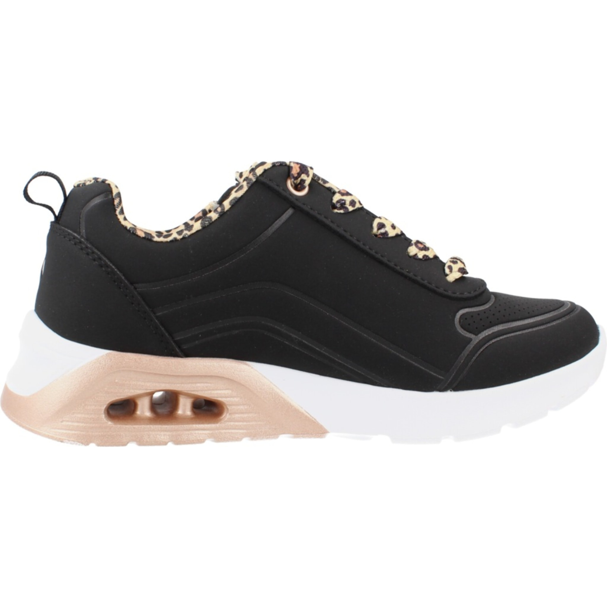 Zapatillas Niña Uno Lite 2.0 - Leopard Stride Negro