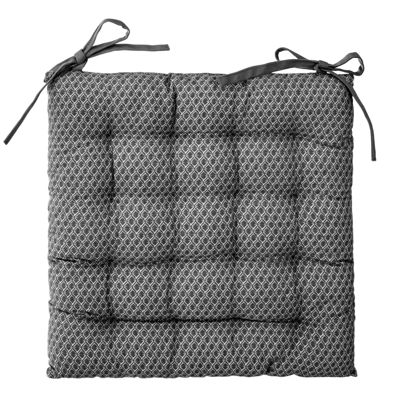 Galette de chaise "Otto" gris 38x38cm