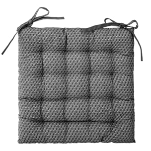 Galette de chaise "Otto" gris 38x38cm