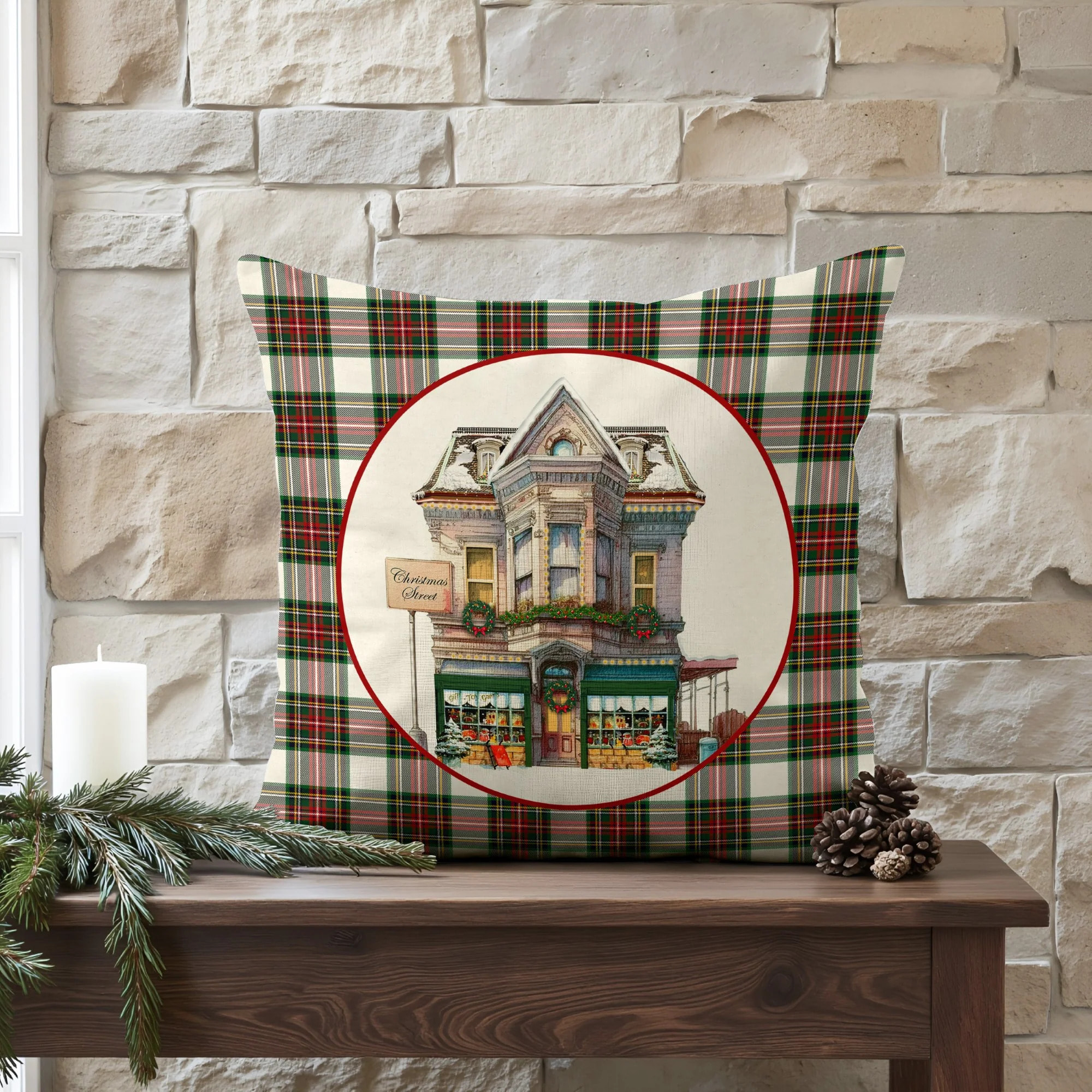 Housse de coussin Christmas City A