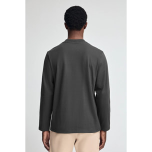 Maglietta Caliope grigio scuro con logo ricamato Polo Club