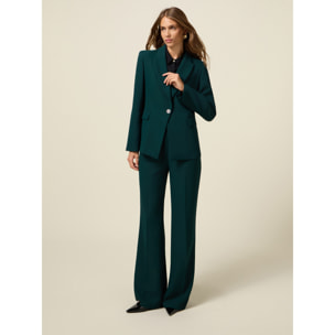 Oltre - Blazer de tejido crepé - Verde