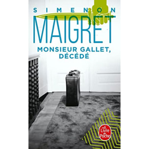 Simenon, Georges | Monsieur Gallet décédé | Livre d'occasion