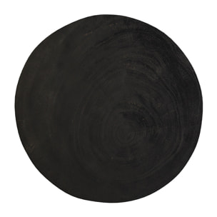 Table d'appoint noire en bois de suar D30 cm - Sonda