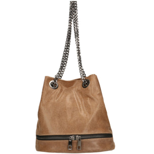 Borsa a secchiello da donna - Modello Sérénité - Vera pelle - 32.0 x 28.0 x 13.0 cm
