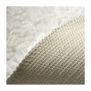 Tapis de bain rond microfibre HIGHLAND Blanc Spirella