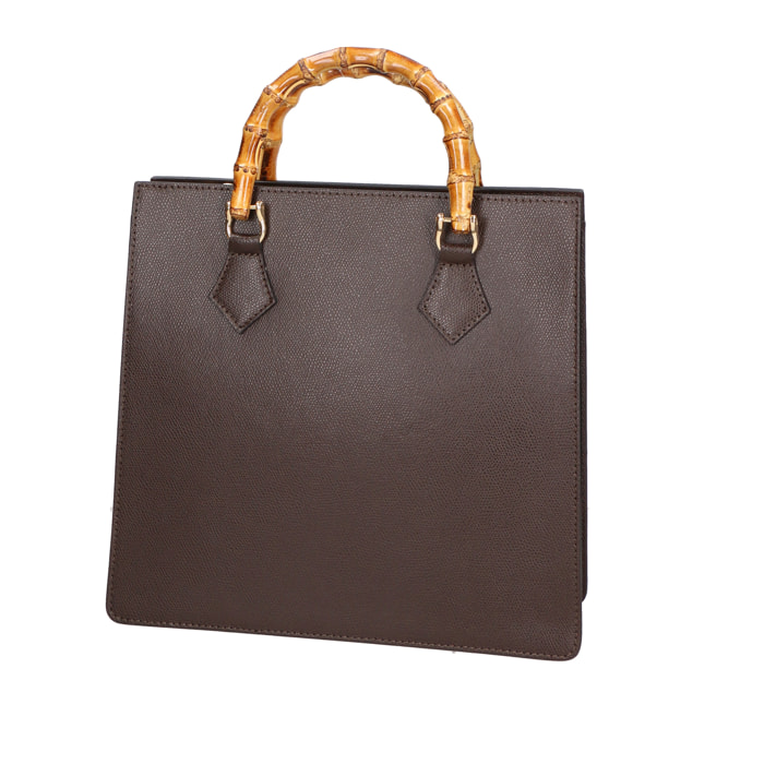 Borsa a mano da Donna Lorenza in Vera Pelle Made in Italy 30x28x11 cm