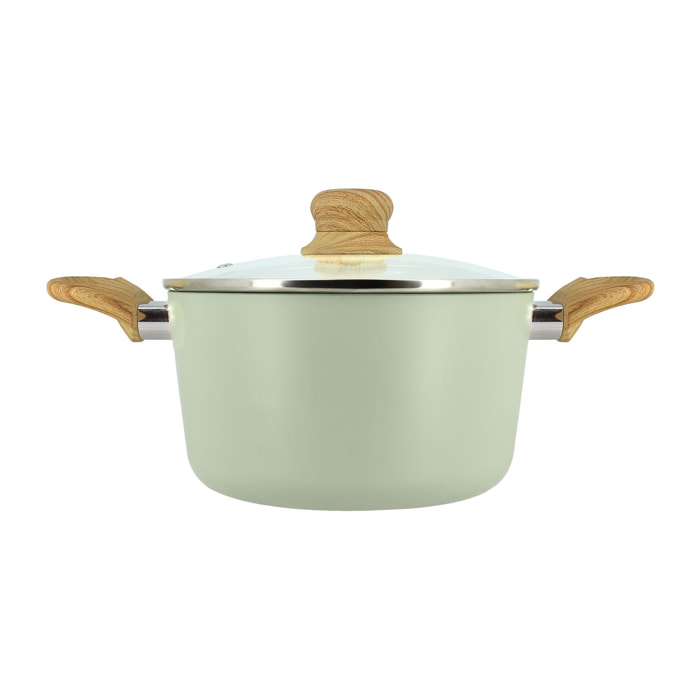 Faitout en revêtement céramique 20cm céladon - tous feux COLORAMA