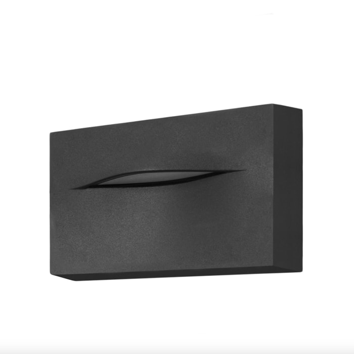 Forlight Hide - Aplique de Pared LED Rectangular para Señalización de Caminos y Rodapiés con Luz Neutra 4000K Color Gris Urbano