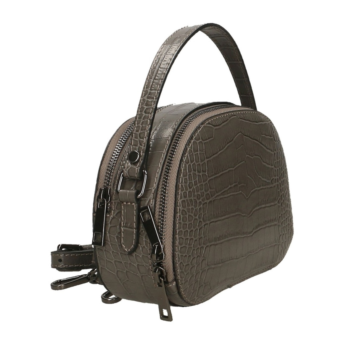 Borsa a tracolla da donna - Modello Cyrene - Vera pelle - 15.0 x 22.0 x 7.0 cm