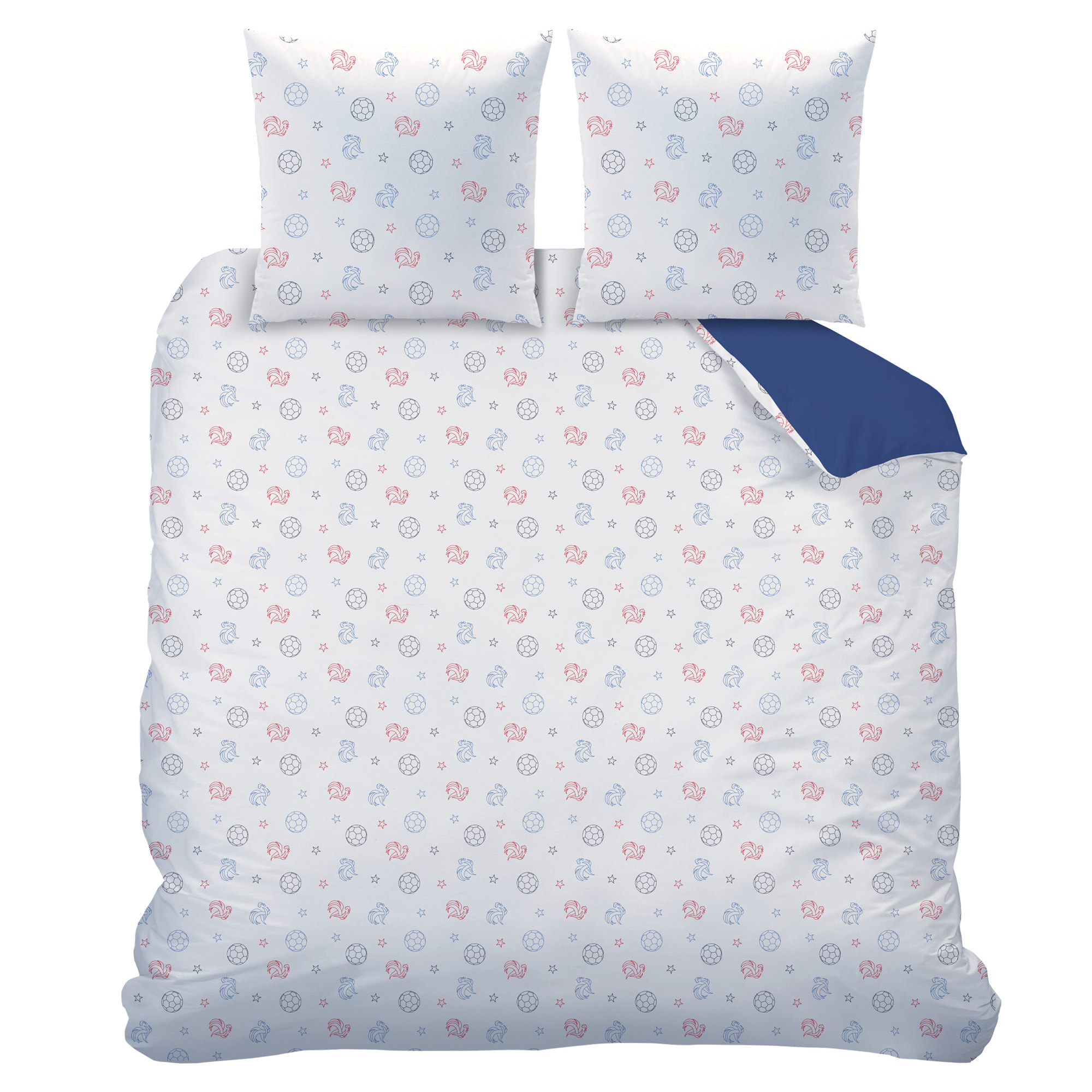 Parure de lit imprimée 100% Coton, FFF CAMPUS