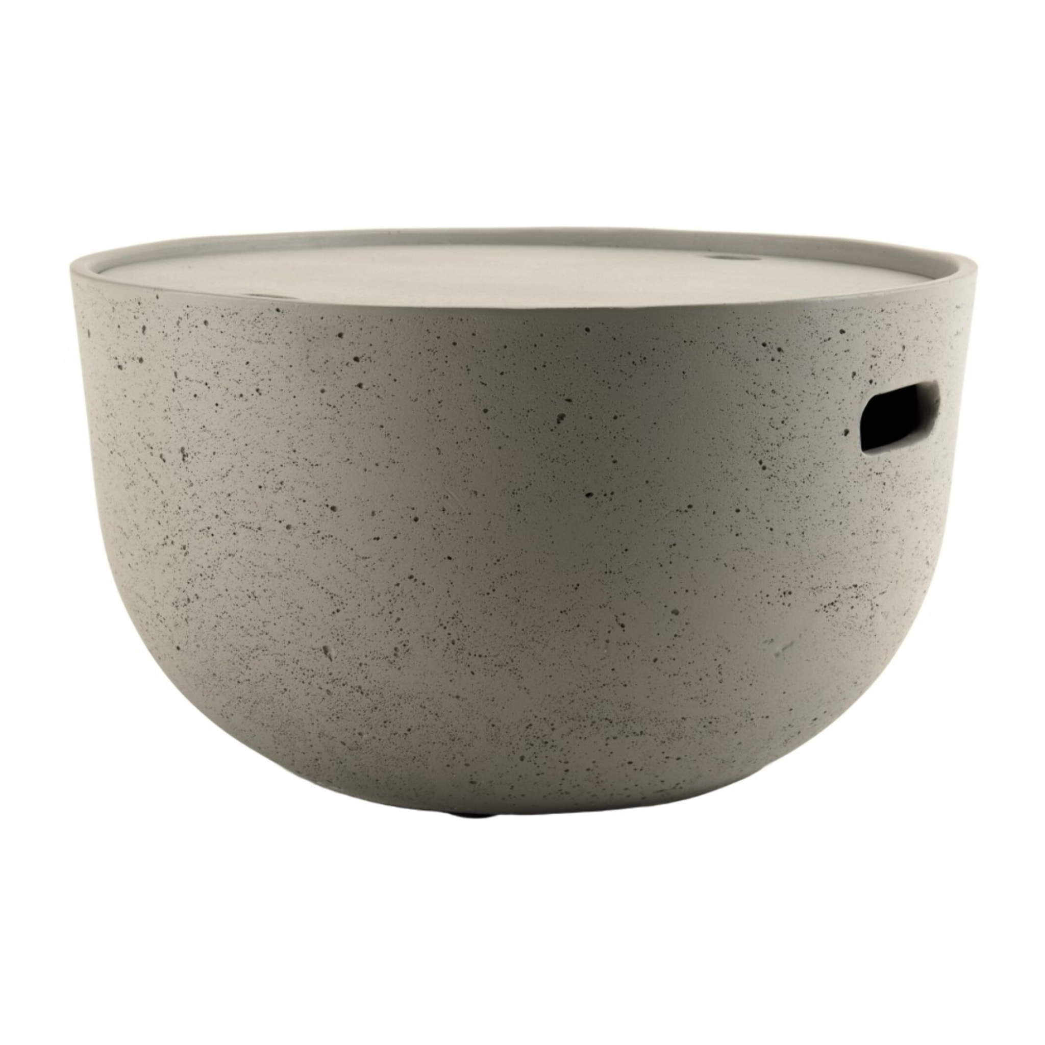 HECTOR - Table basse de jardin ronde 58x58 cm béton