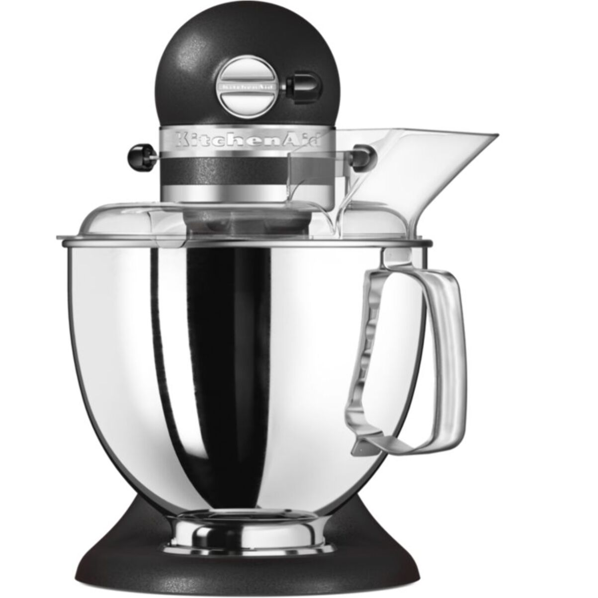 Robot pâtissier KITCHENAID 5KSM175PSEBK Artisan Truffe Noire, 4,8 L, bol avec poignée + bol 3 L, batteur souple et couvercle